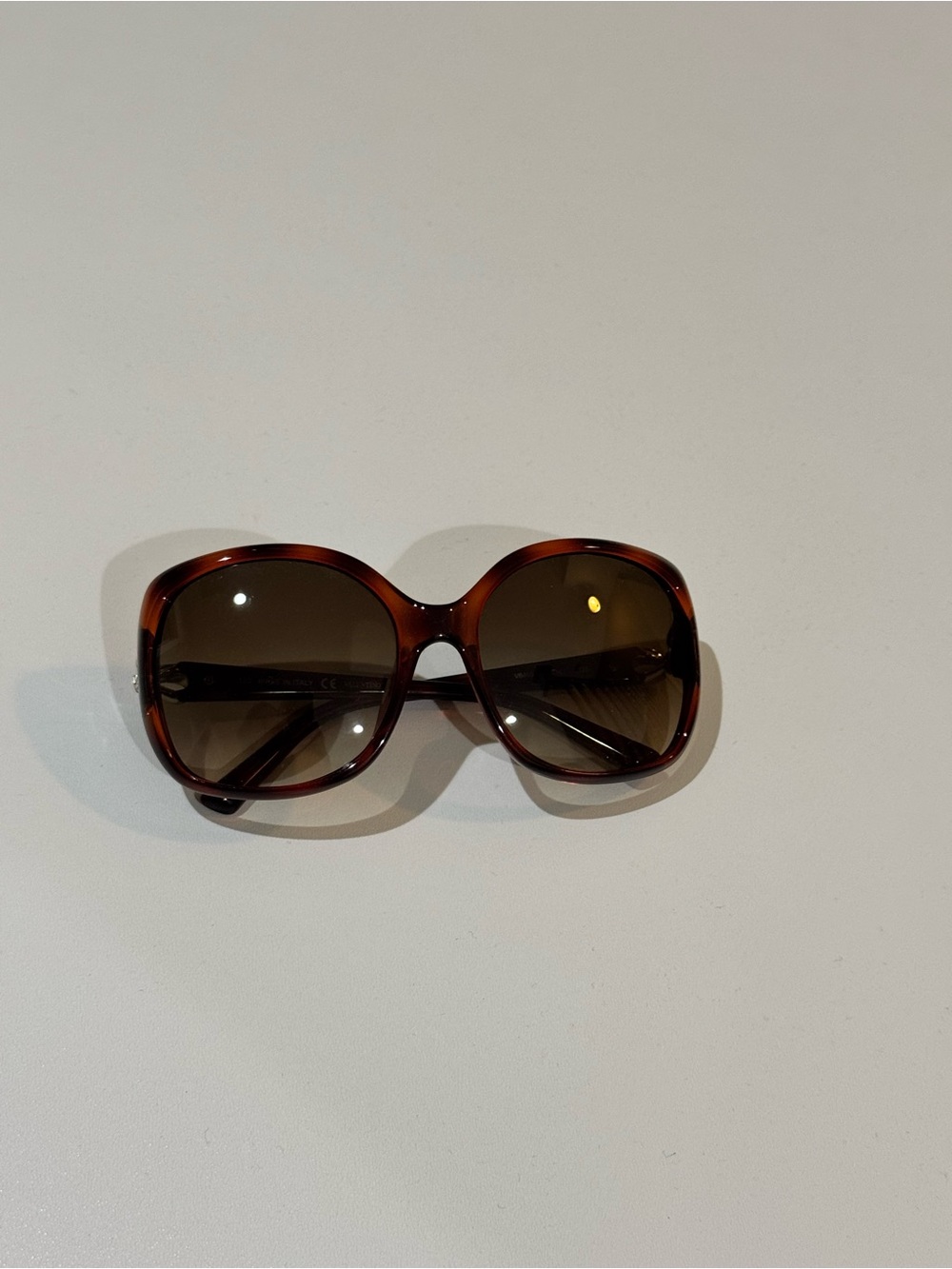 Valentino Oversized Tortoiseshell Sunglasses - Brown Lenses